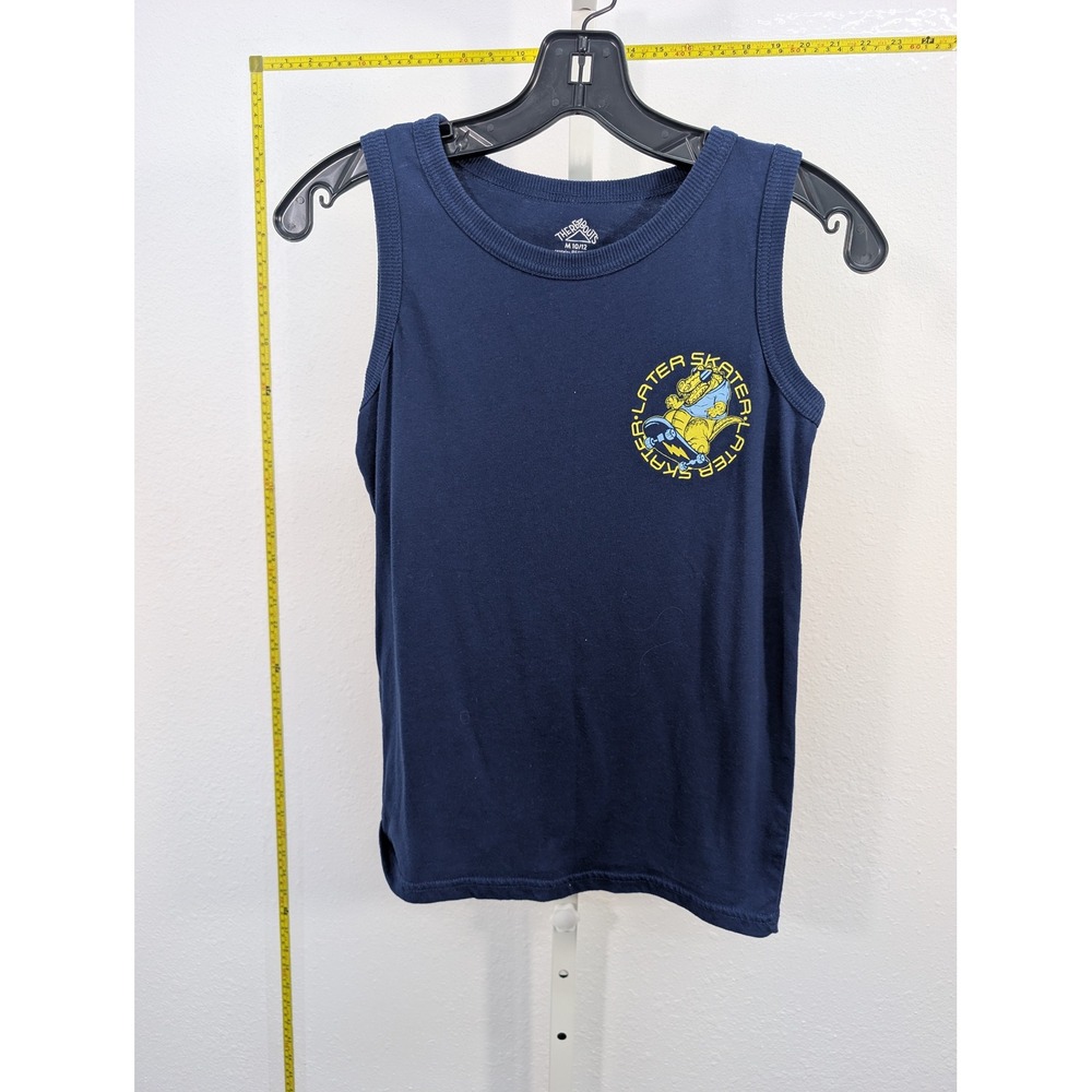 Thereabouts Boys Navy Blue Skater Later Alligator Tank Top Size M 10/12
